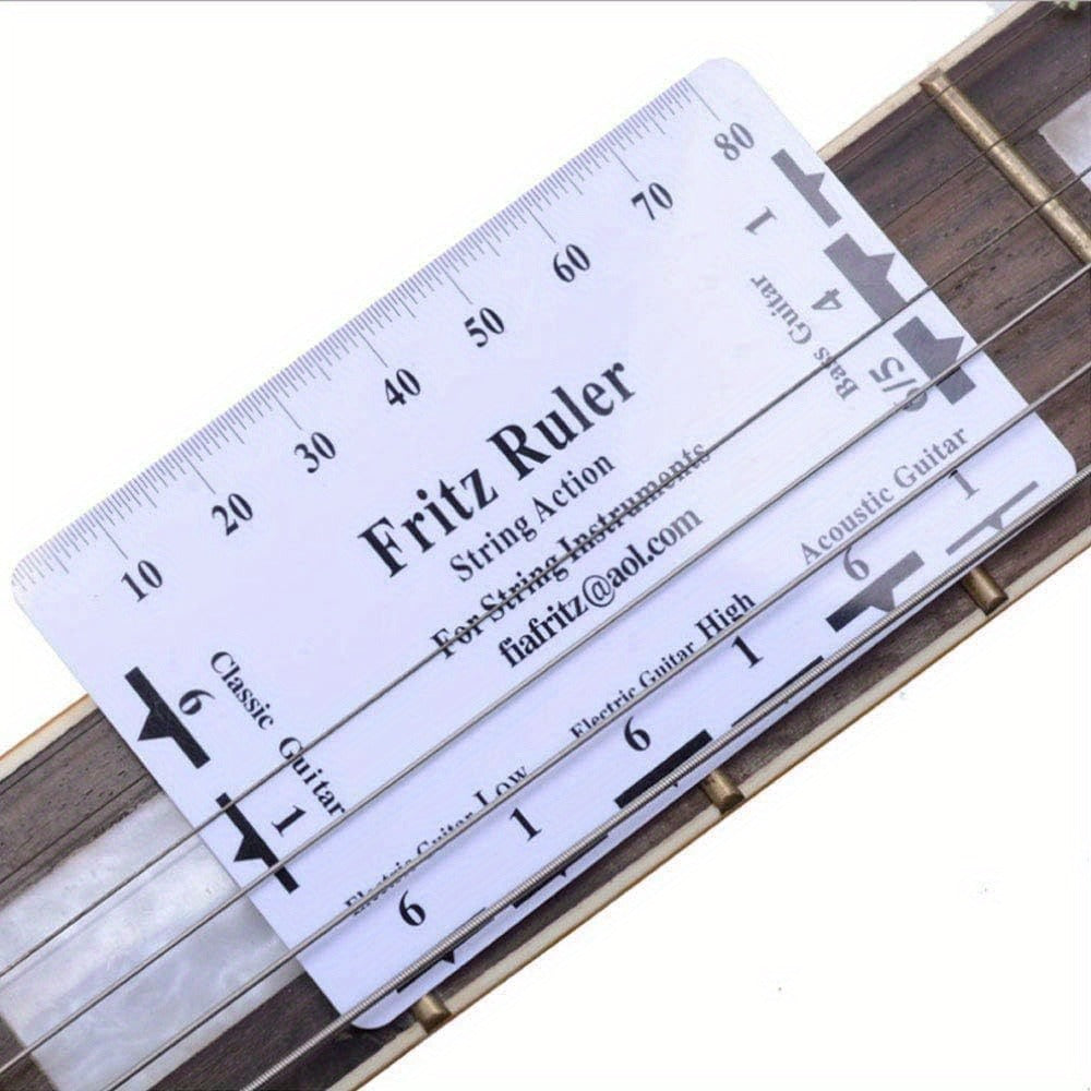 Guitar Setup Tool Kit, 12-Piece Luthier Gauge Set for Guitar and Bass