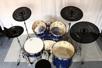 Drum and Cymbal Mute Set, 5pcs, Jazz, Cymbals for Lower-Volume Drum Practice And Rehearsal