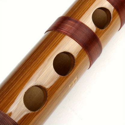Chinese Bamboo Dizi Flute, Two-Section Traditional Instrument for Beginners
