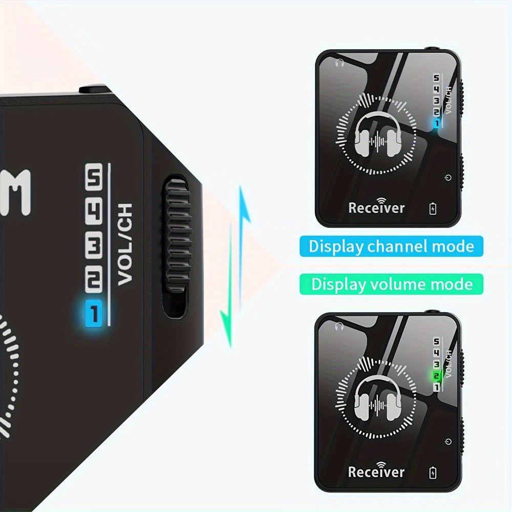 Wireless In-Ear Monitor System, Portable, 2.4 GHz Wireless for Personal Monitoring