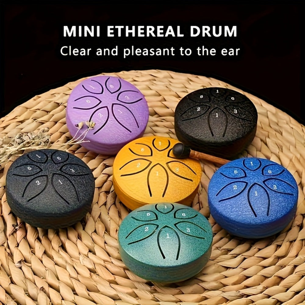 Outdoor Garden Rain Drum Set with Bag, Sheet Music and Drumsticks