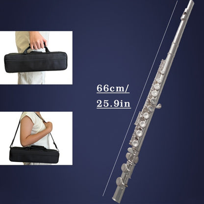 HOGSN 16-Hole Concert Flute in C with Hard Case and Cleaning Kit