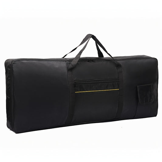 Black 420D Oxford Fabric Portable Electronic Keyboard Bag - Durable Keyboard Case with Zipper &amp; Carry Handle, Fits 61/88 Keys