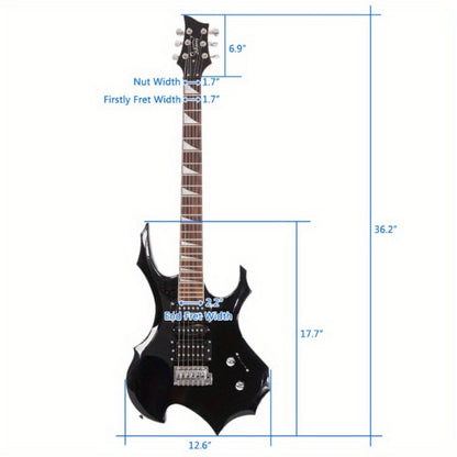 Electric Guitar, MOTOOS, Burning, Fire for Lessons and Practice