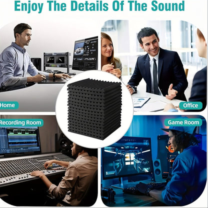 Acoustic Wall Panel, 12inch, Soundproof, Foam for Reducing Room Reflections In Recording