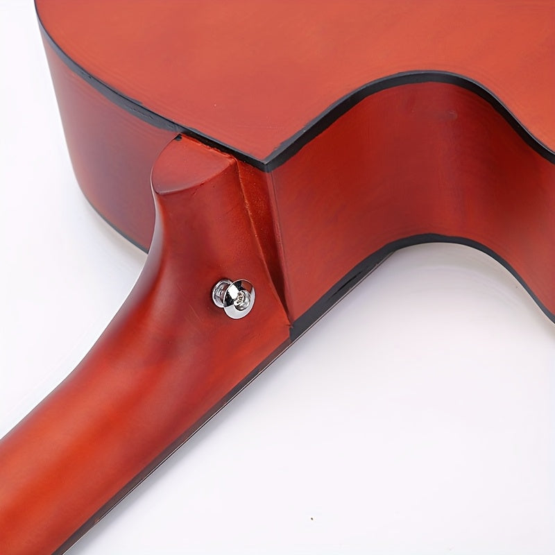 Complete 38-Inch Acoustic Guitar for New Players, Ideal for Beginners, Comes with Guitar Strings, Carrying Bag, Capo, Finger Picks, And More. Perfect As a Christmas Present