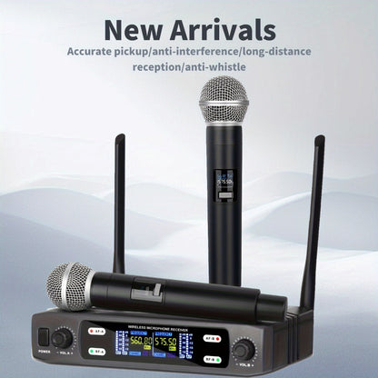 Recording Microphone, Wireless, 6.35mm, Dual, Channel for Recording and Streaming