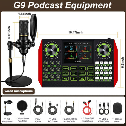 Audio Mixer, USB, Stereo, Sound, Board, Console for Live Sound