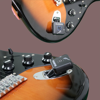 2.4Ghz Wireless Guitar System Featuring 4 Signal Channels - Minimal Noise, Low Latency, 1574.8 inch Transmission Range, 12 Hours of Battery Life, USB Rechargeable, Perfect for Guitar, Bass, And Electronic Instruments