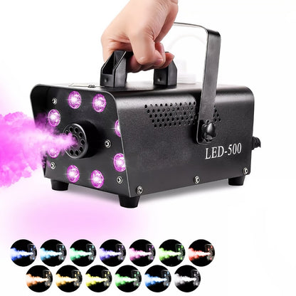 Stage Fog Machine, Adjustable, RGB, 500W, Muti, Color for Stage and Party Lighting