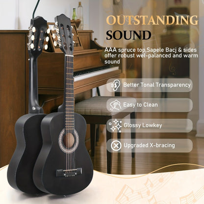 Acoustic Guitar, Light Sky Blue, 30 inch, Glarry, 30-Inch, Size for Lessons and Practice
