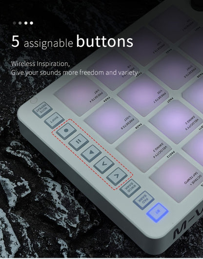 MIDI Pad Controller, Wireless, USB, M-VAVE, Portable for Music Production
