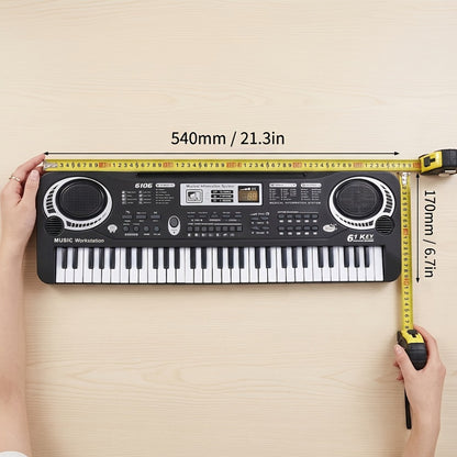 Portable Electronic Keyboard, I4250US, USB, Portable, 61-Key, Piano, Mic for Beginner