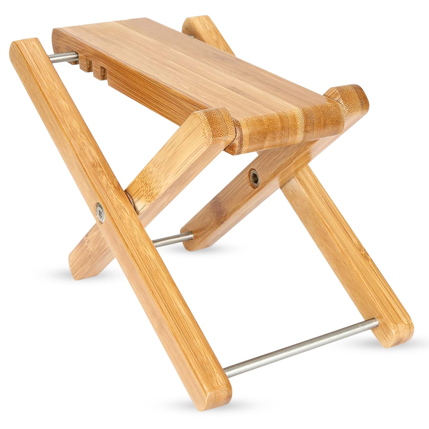 5 Core Guitar Foot Stool Height Adjustable Folding Leg Rest Portable Classical Footrest