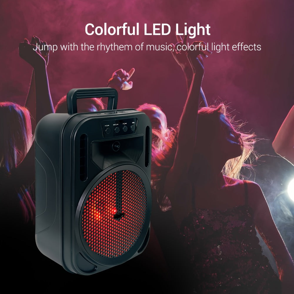 Portable PA Speaker, 4000W, Bluetooth, Wireless, Rechargeable for Parties and Karaoke