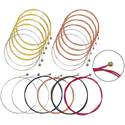 60pcs Acoustic Guitar Accessories Kit Including Guitar Strings, Tuner, Capo, 3-in-1 Restring Tool, Pick Holder, Bridge Pins, Nuts & Saddles, Finger Protector, Finger Picks, Fretboard Stickers detail image - detail view 5