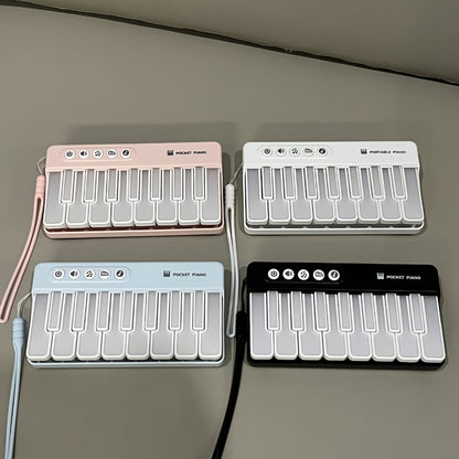 Mini Piano Keyboard, Pink ZJKDQFEN-1, Portable, Pocket-Sized for Basic Music Play