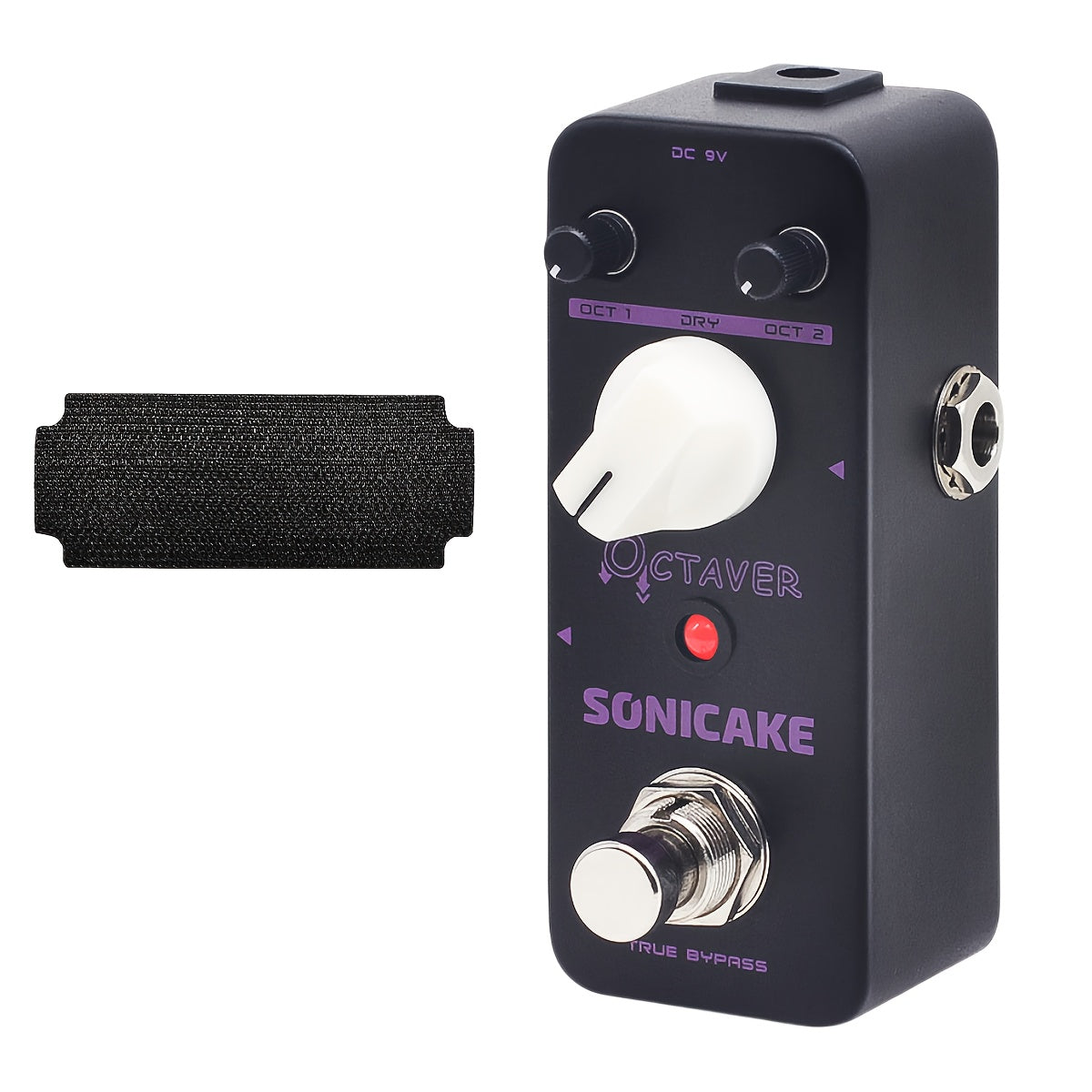 SONICAKE Octaver Analog Octave Pedal - Classic Monophonic Guitar/Bass Effects with True Bypass, Compact Design (Includes 1pc Tape)