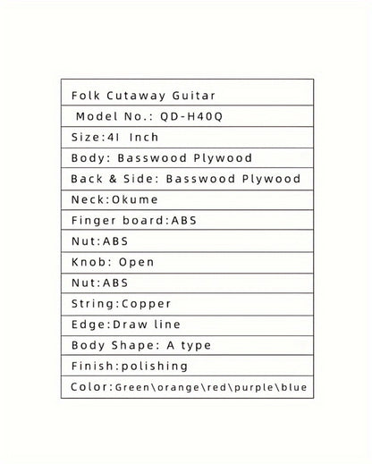 Acoustic Guitar, 41 Inches, This, Comprehensive, Designed for Lessons and Practice