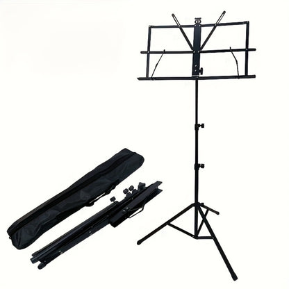 Folding Music Stand, Portable, Foldable, 2-in-1 for Holding Sheet Music For Lessons