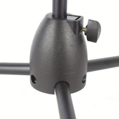 Pair of Adjustable Tripod Microphone Boom Stands for Stage and Studio