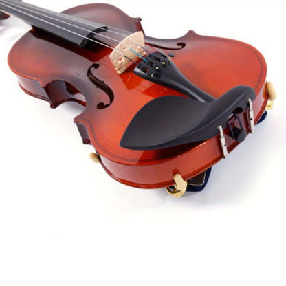 Glarry Solid Wood Acoustic Violin Fiddle, Premium Violin Set, Complete with Portable Carrying Case, Bow, String Set, Shoulder Rest, Easy-to-Follow Instructions, for All Experiance Level, Beginner, Gift for Music Lover, Classic Natural Color
