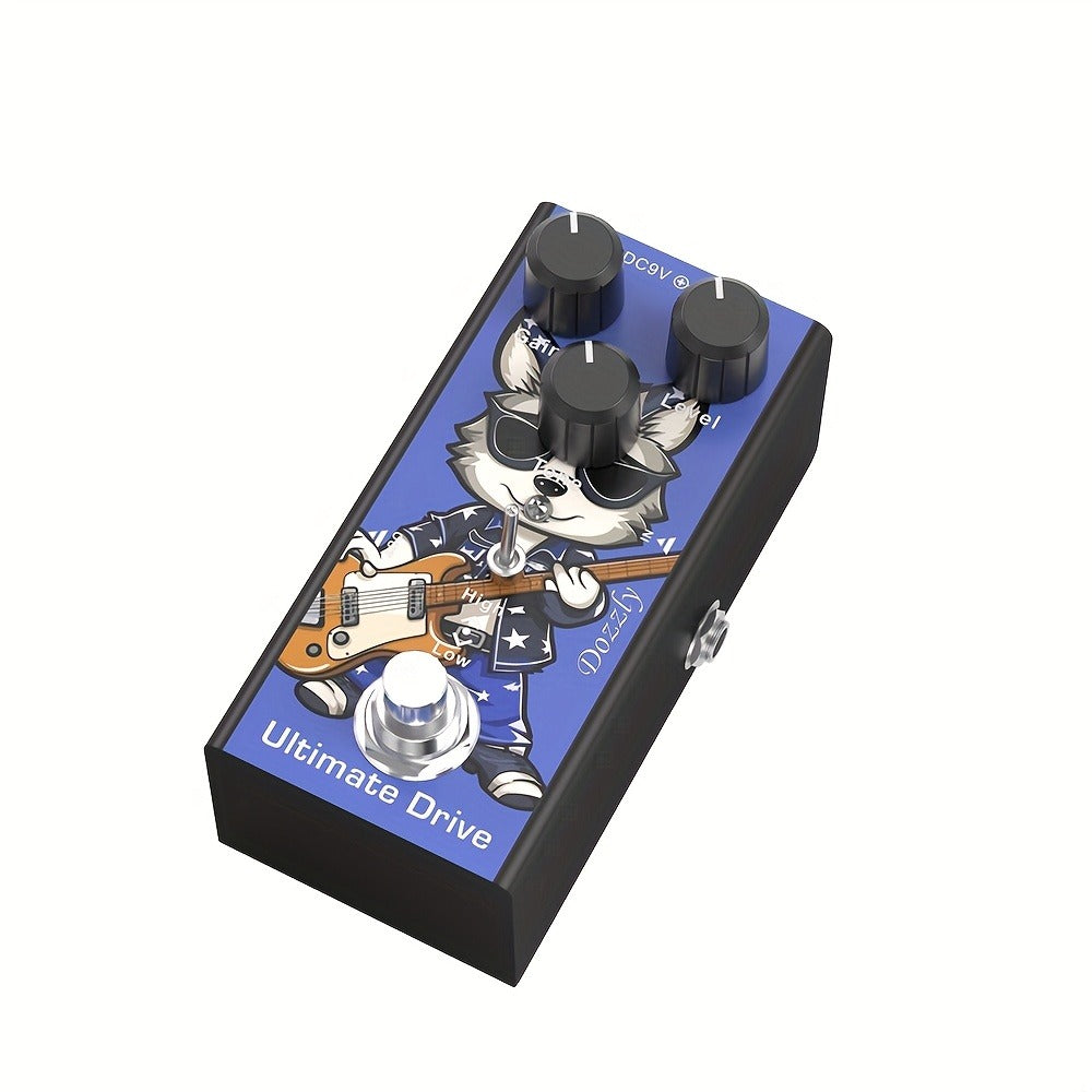 Guitar Effects Pedal, 9V, Mini, Ultimate, Drive for Electric Guitar Or Bass Tone Shaping