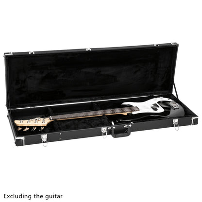 Bass Case, Square Hard Case, Flat Guitar Case For Bass, Lightweight, Heavy Duty Design, Perfect For Beginners & Pros. Protective, Durable, Easy To Travel, Perfect Gift For Easter, Thanksgiving, Christmas, Gift Belonging To Musicians, Black Color
