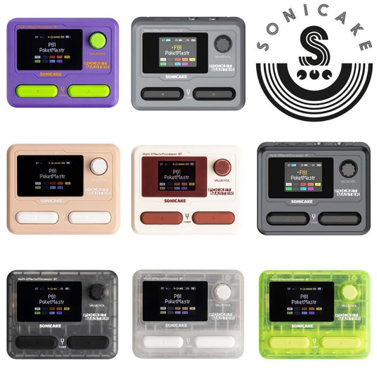 SONICAKE Pocket Master Guitar Modeling IR Cabinets Simulation Multi-Effects(English Version with 1pc Belt Clip)