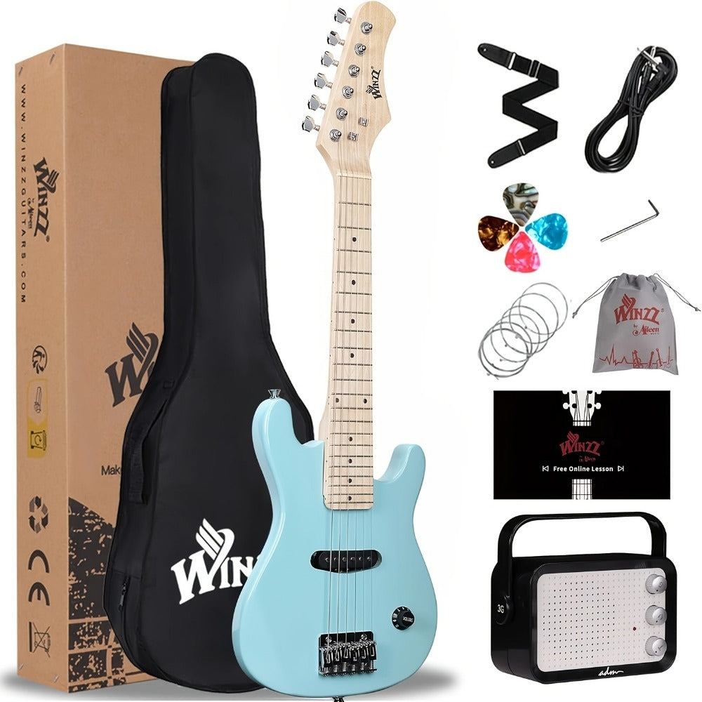 WINZZ 30-Inch Electric Guitar Starter Kit with Mini Amp and Gig Bag