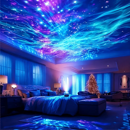 17-Color Star Projector Night Light with Remote, Timer and USB Power