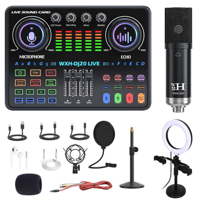 USB Audio Interface, Bluetooth, Wireless, Podcast, Equipment for Recording and Streaming