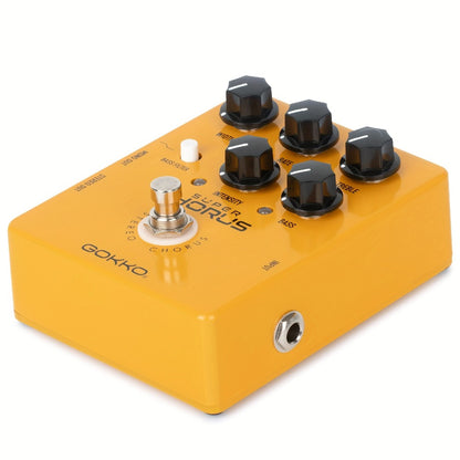 Guitar Effects Pedal, Stereo, USB, GOKKO, Chorus for Electric Guitar Or Bass Tone Shaping