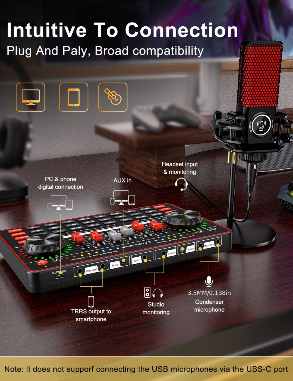 Portable Karaoke System, Wireless, USB, Podcast, Influencer, KOL for Parties and Karaoke