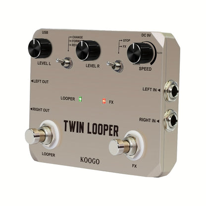 Guitar Effects Pedal, USB, Adjustable, Looper for Electric Guitar Or Bass Tone Shaping