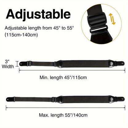 Adjustable Guitar Strap, Adjustable, 3 Inch, LGS-5, Inch, Wide for Supporting A Guitar