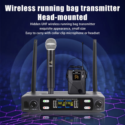 Recording Microphone, Wireless, 6.35mm, Dual, Channel for Recording and Streaming