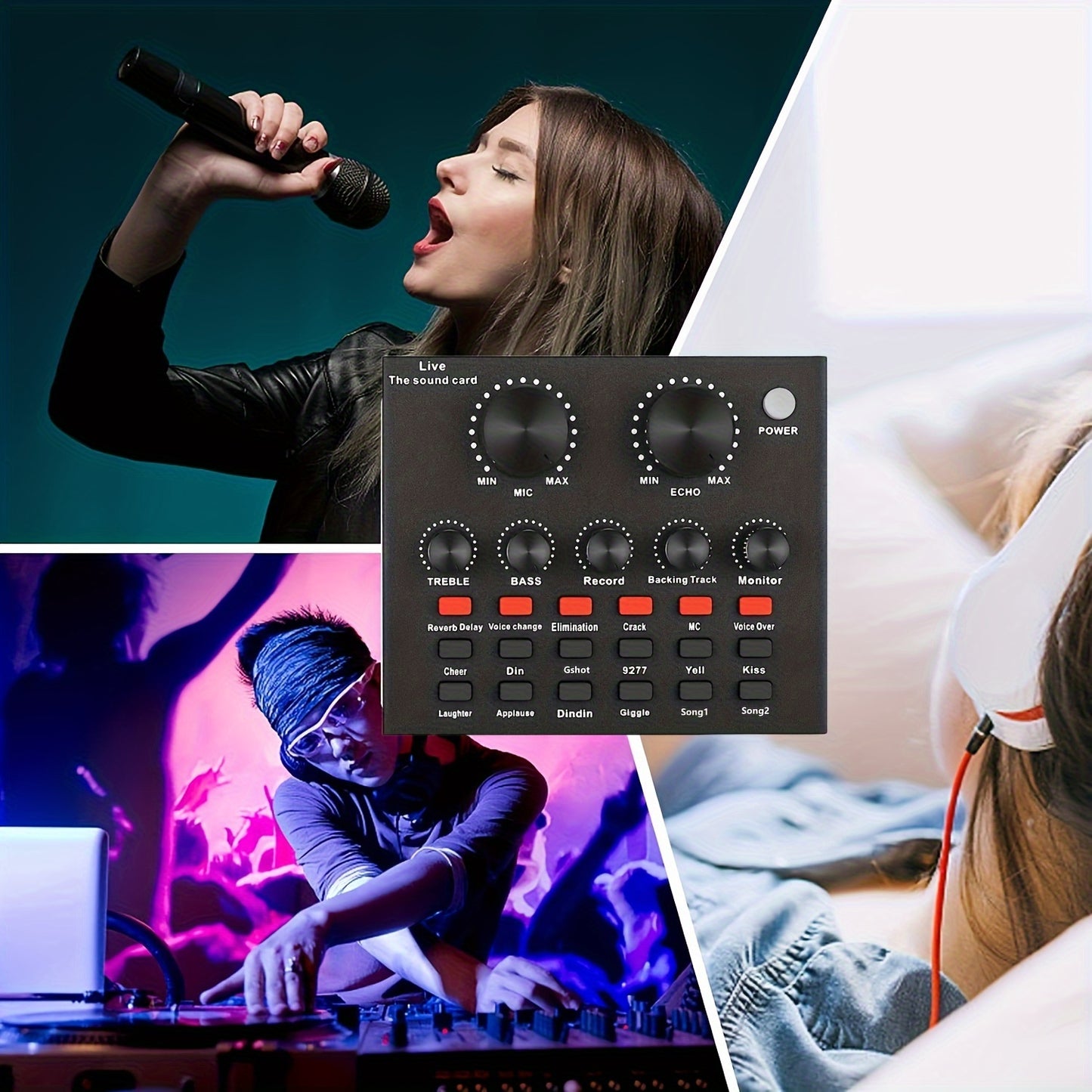 Podcast Equipment Set, Wired Microphone, BM800 Podcast Condenser Microphone And V8 Sound Card, Voice Changer-audio Interface - Suitable for Recording, Singing, Streaming Media And Games.