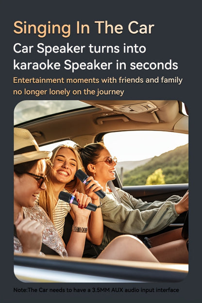 Portable Karaoke System, Stereo, RGB, Wireless, VAORLO, DS-K2, Machine for Parties