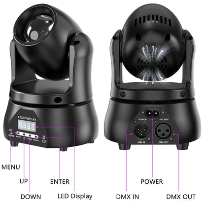 Moving Head DJ Light, DMX Control, RGBW, 40W, LED, Stage for Stage and Party Lighting