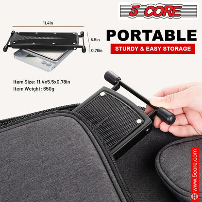 Guitar Footstool, Foldable, Adjustable for Supporting Classical Or Acoustic Guitar Posture