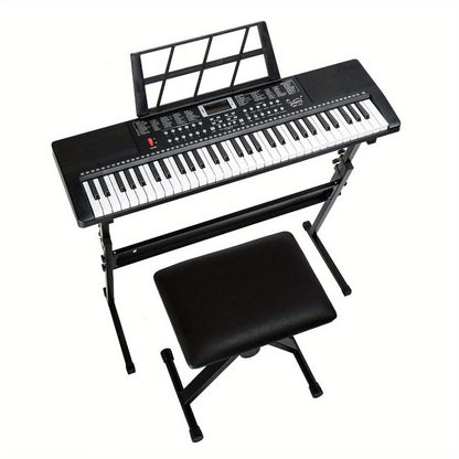 61-Key Digital Piano Starter Kit with Stand, Bench and Teaching Modes