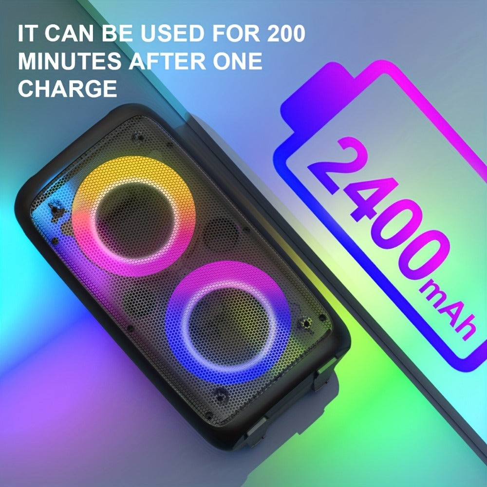 Portable PA Speaker, Karaoke Party, RGB, Wireless, Karaoke, Party for Parties and Karaoke