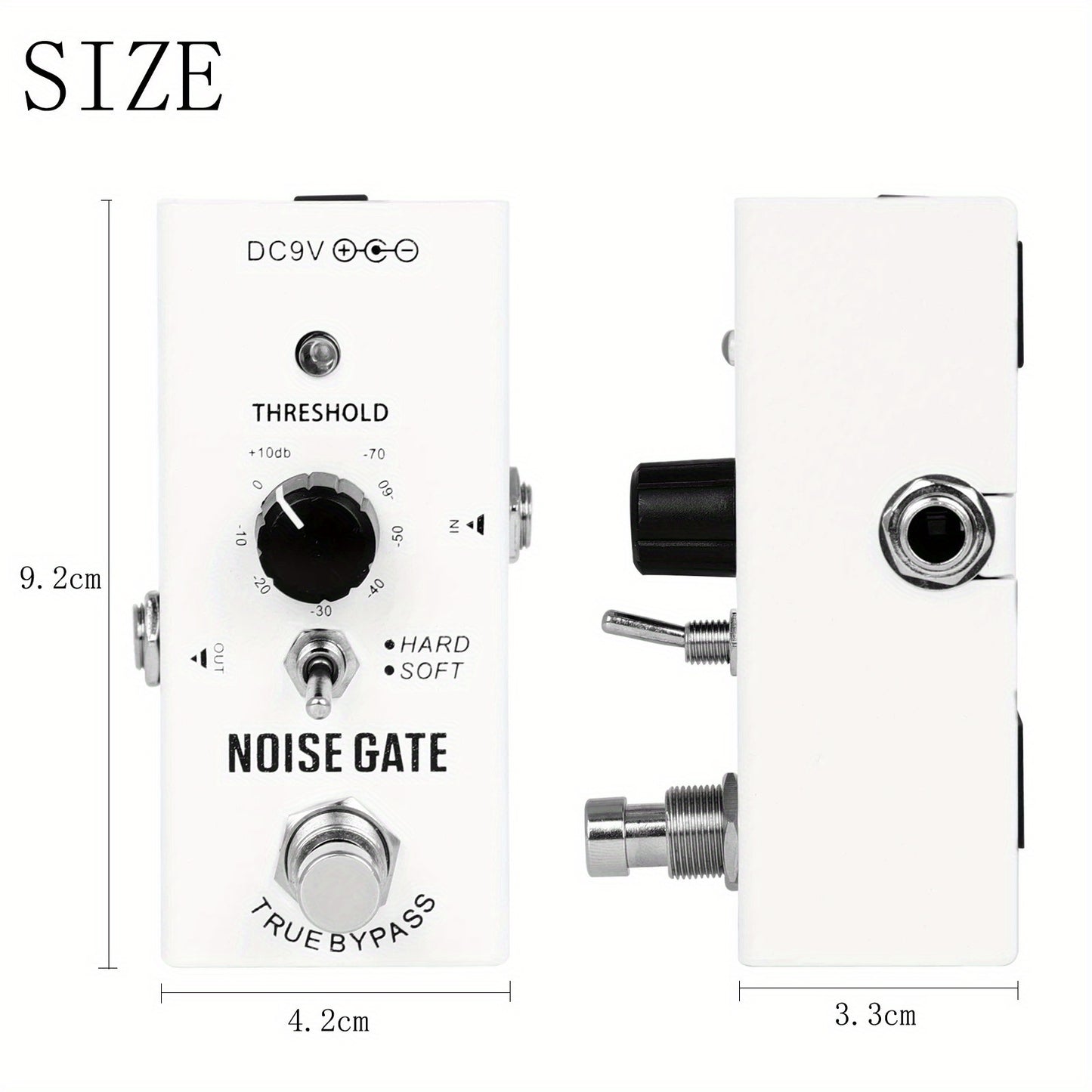 [Guitar Effects Processor] Guitar Effects, Guitar Effects, Multiple Guitar Effects, Easy to Adjust, Guitar/ Keyboard - Professional Effects Processor Effects, Noise Gate/ Bite Distortion/ Overload/ Digital Delay/ Analog Delay/ Tone