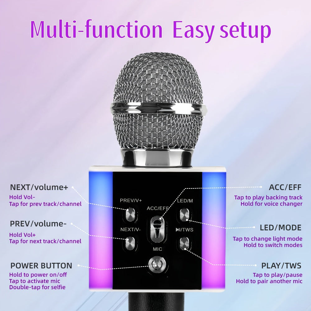 Portable Karaoke System, Rechargeable, Wireless, Limited, Time for Parties and Karaoke