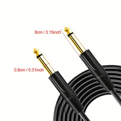 [Pro Audio Guitar Cable] 10ft/20ft/33ft Guitar Cable | 1/4 Instrument Cable for Electric Bass Guitar, Electric Mandolin, Pro Audio