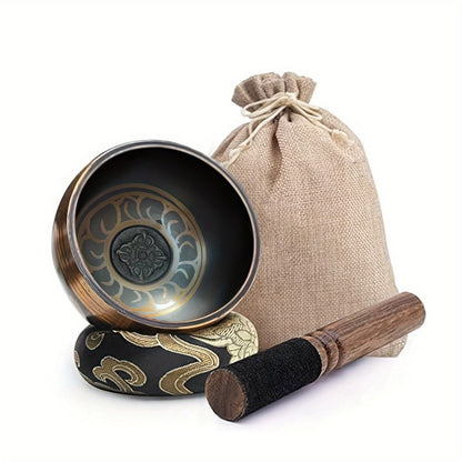 Nepalese Singing Bowl, 3.15-Inch Handcrafted Meditation Sound Bowl