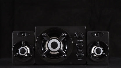 Portable PA Speaker, 3.5mm, RGB, USB, Computer, Speakers, Subwoofer for Parties