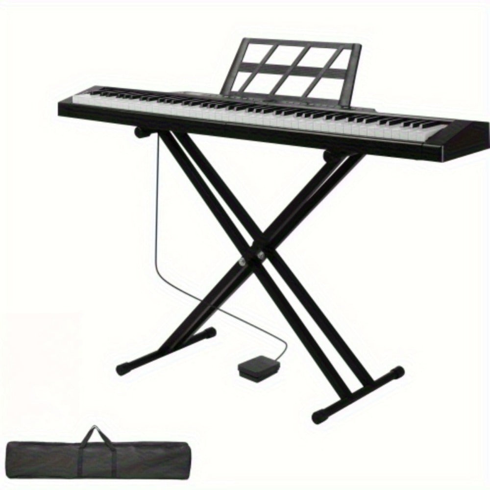 Digital Piano, Portable, Stereo, 88-Key, Semi-Weighted, Hammer for Piano Lessons