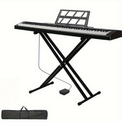 Digital Piano, Portable, Stereo, 88-Key, Semi-Weighted, Hammer for Piano Lessons